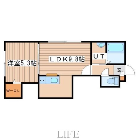 ルシアン平和通の物件間取画像